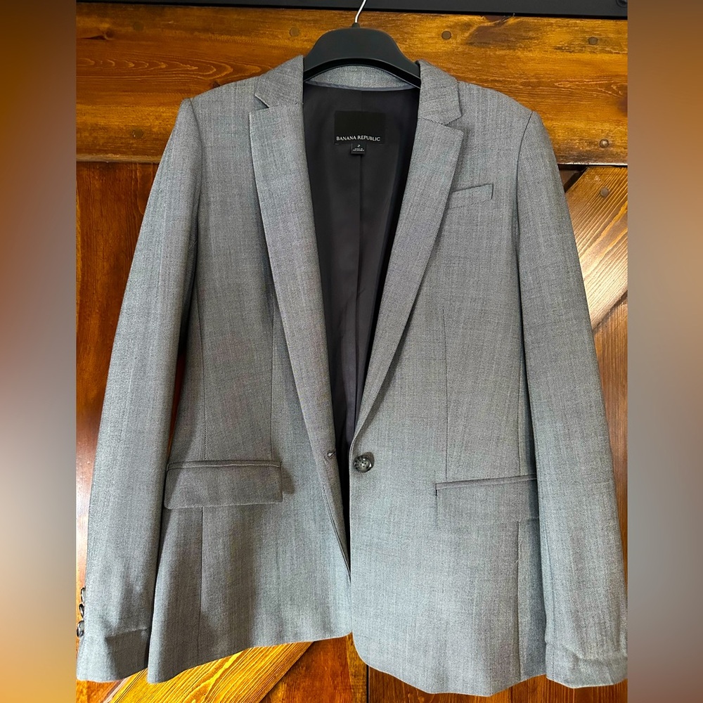 Banana Republic Grey Suit Jacket
